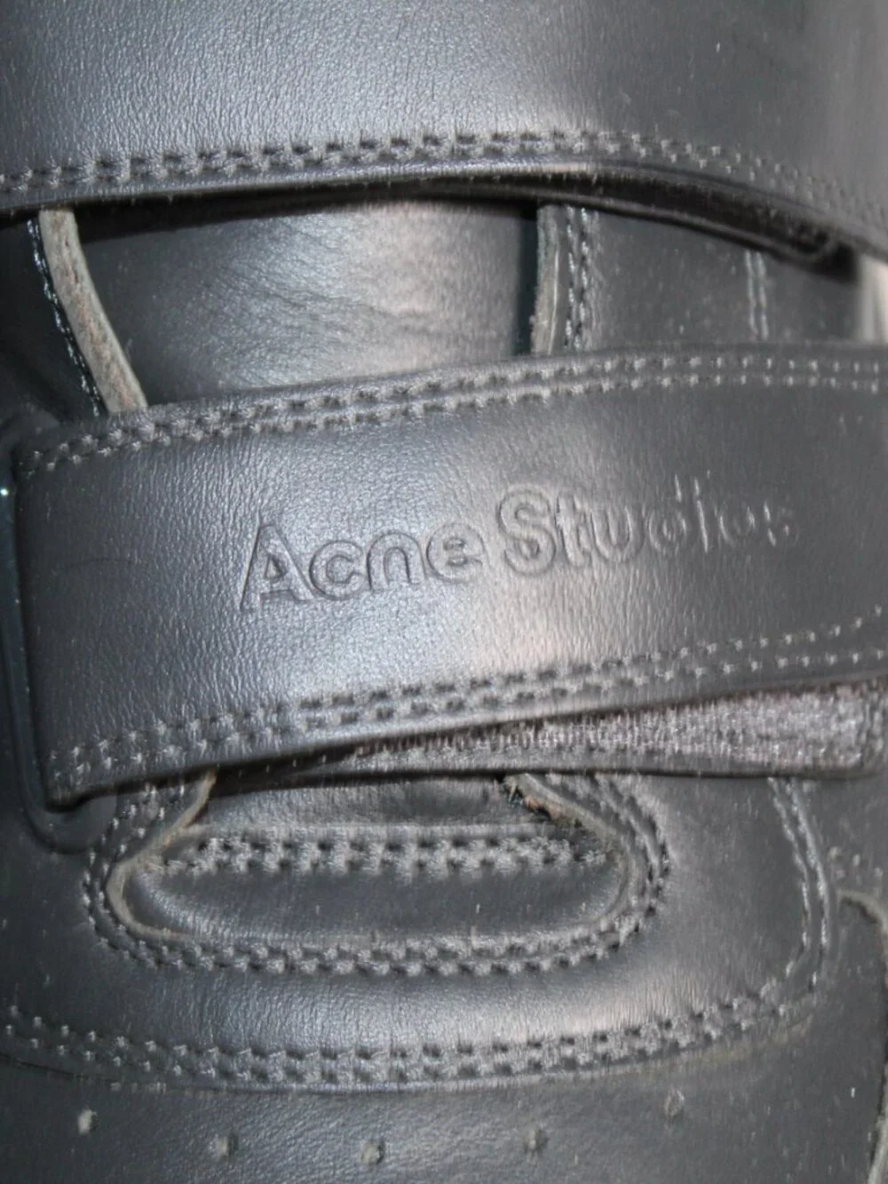 NEW Acne Studios Steffey U Friend Platform Sneaker Trainers Mini Wedge Black 41